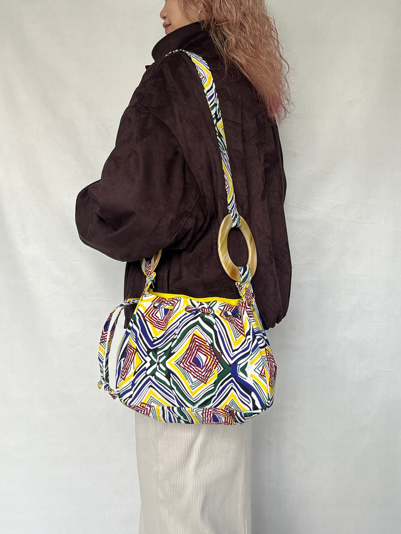 プリント・バルーンバッグ - カラフルペンシル -