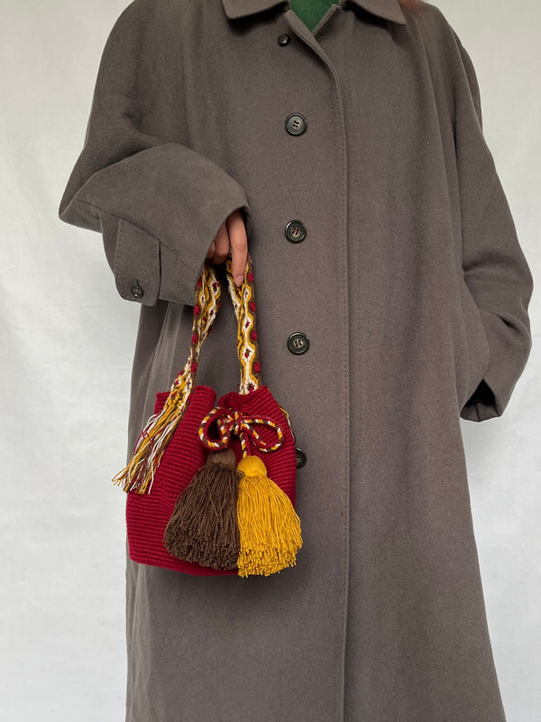 モチーラ・フリンジ・ハンドバッグ - レッド -