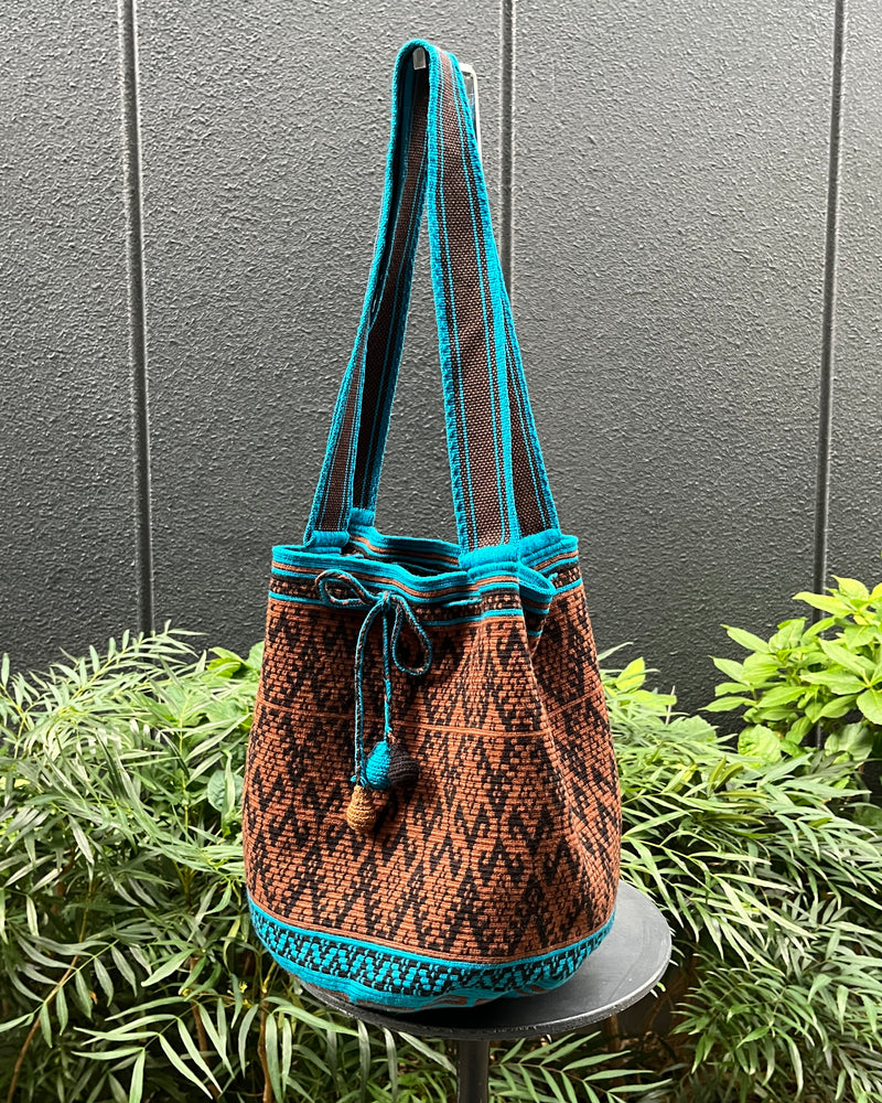 モチロン・ウナエブラ S - ライトブルー＆ブラウン -