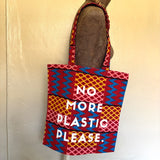 メッセージエコ　No More Plastic Please − カラフルメッシュ −