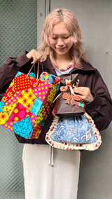 【saruche】ショッパーバッグS - スカイレース -