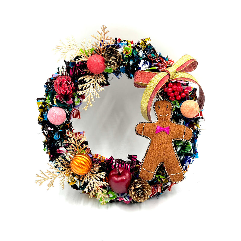 アフリカンプリント・クリスマスリース