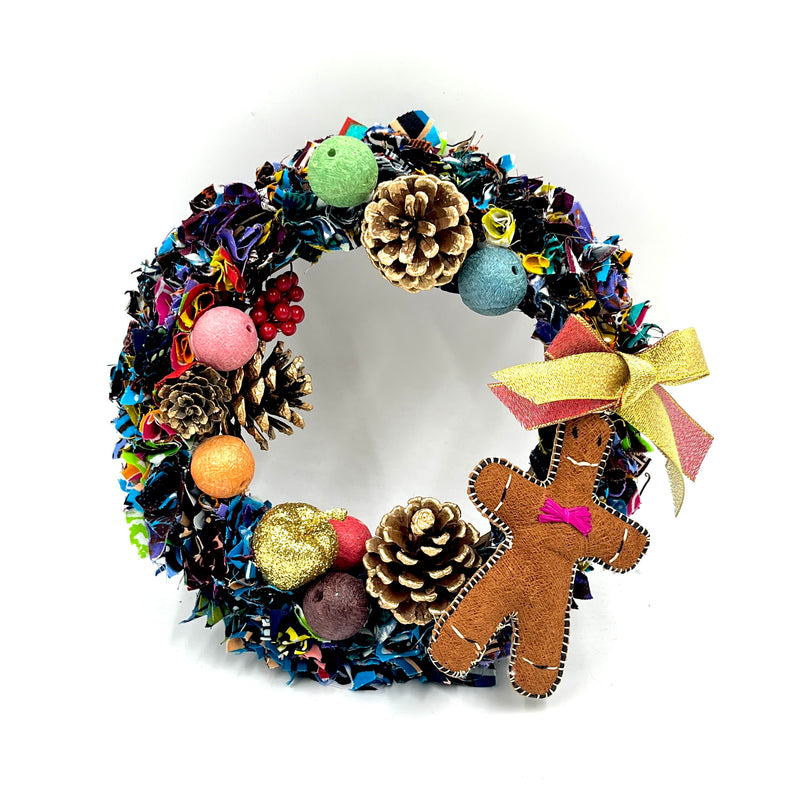 アフリカンプリント・クリスマスリース