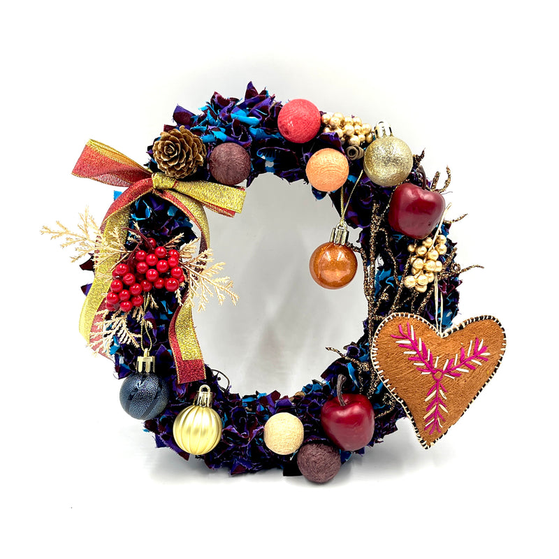 アフリカンプリント・クリスマスリース