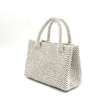 Paper Beads Colorful Bag -White-