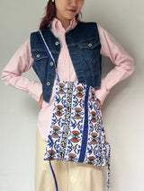 Flower bouquet bag -ancient sea-