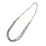 Paper-Beaded・Kristin necklace short - Blue -