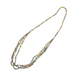 Paper-Beaded・Kristin necklace short - Blue -