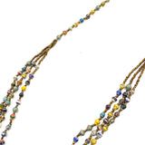 Paper-Beaded・Kristin necklace short - Blue -