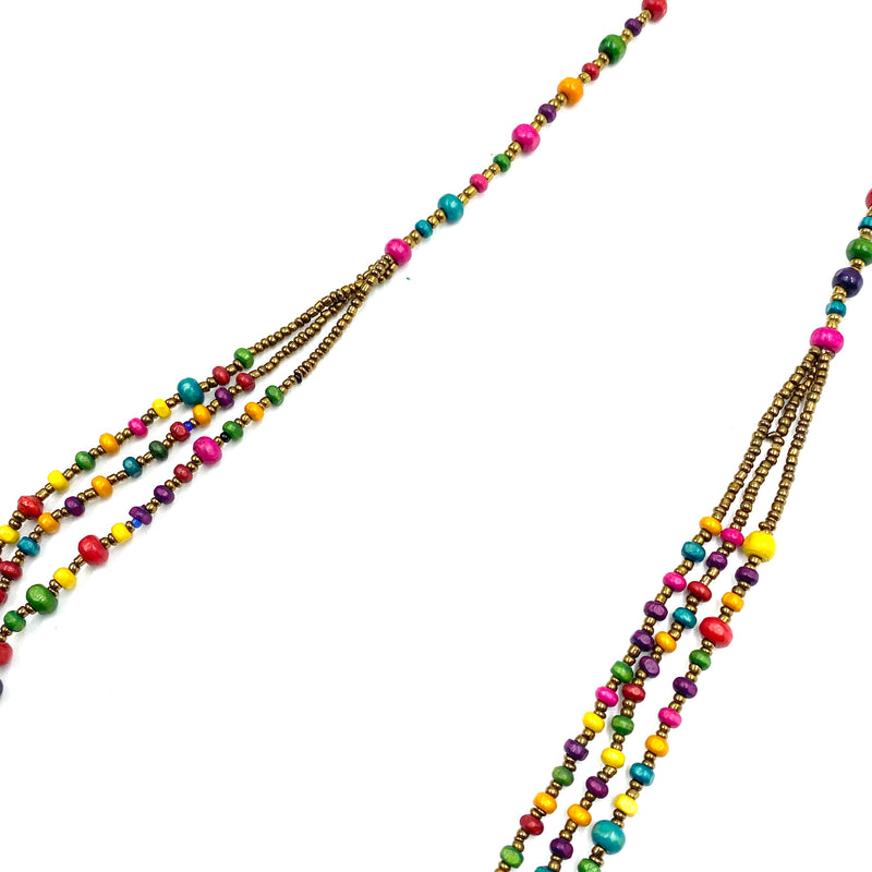 Paper-Beaded・ Christine Necklace -Colorful Candy-