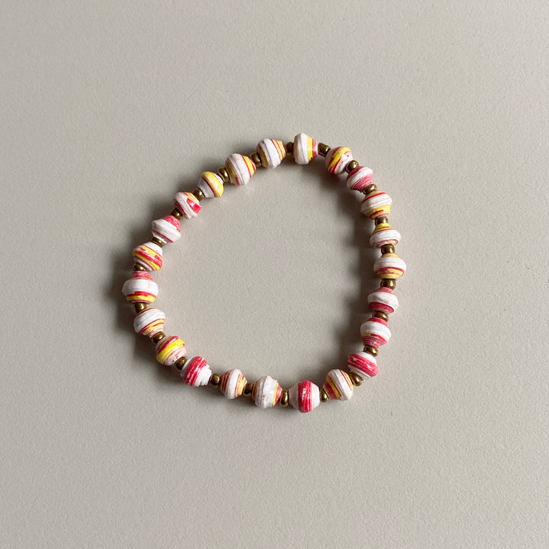 Beatrice paper bead bracelet