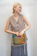 Akello Pochette 38  -Ee Blue Orange & White Blue-