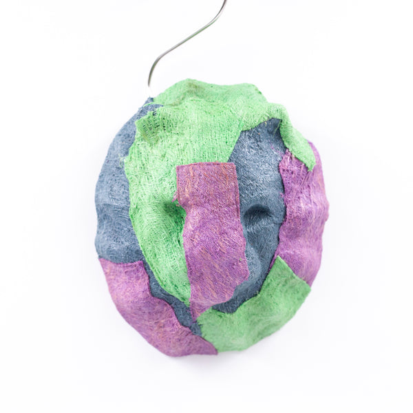 Burk Cross Art Animal Mask Lion -Blue & Purple-