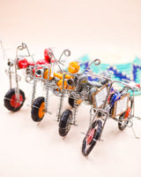 Wire Art / Bicycle -Green & Red-