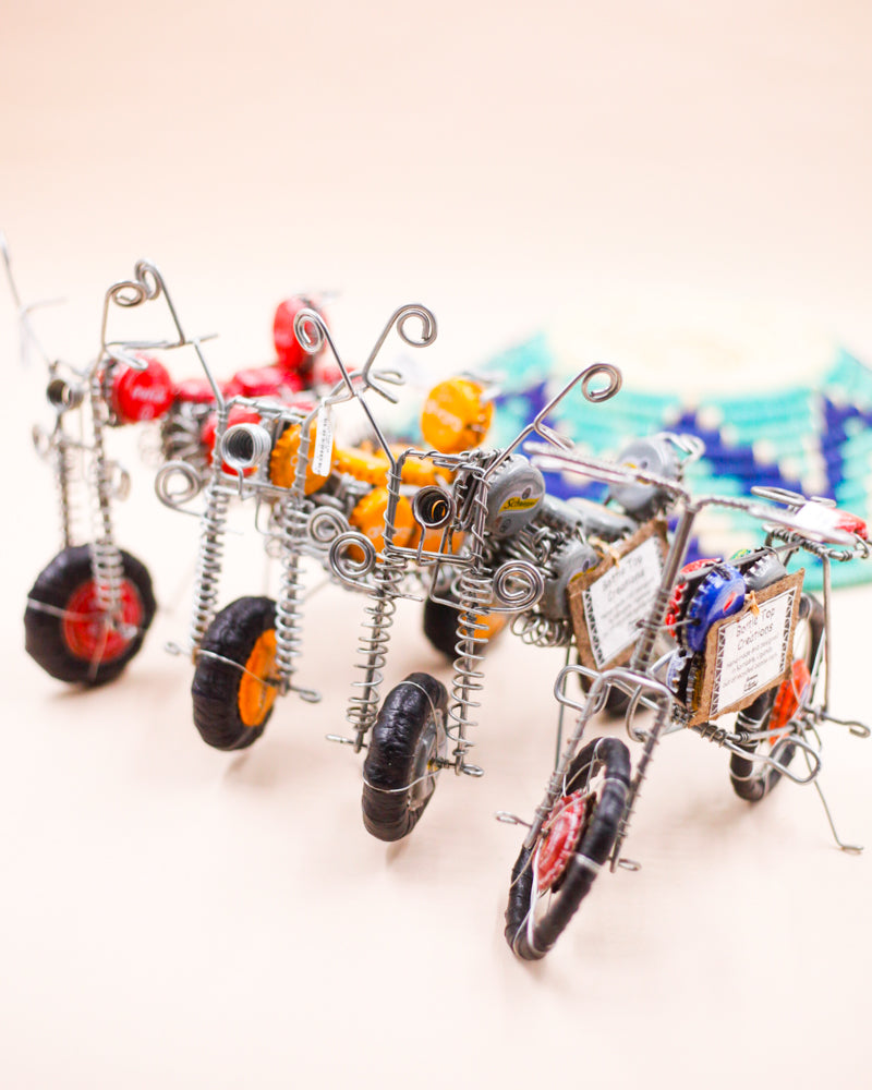 Wire Art / Bicycle -Green & Red-