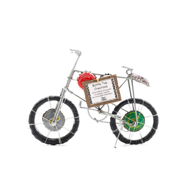 Wire Art / Bicycle -Green & Gray-