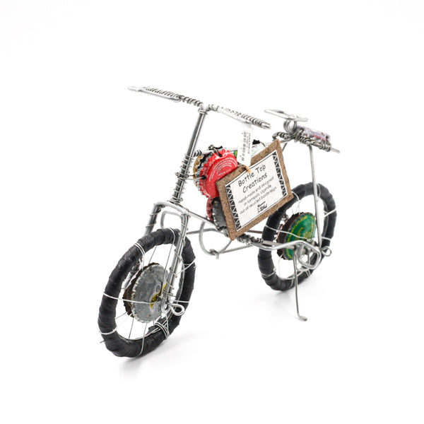 Wire Art / Bicycle -Green & Gray-