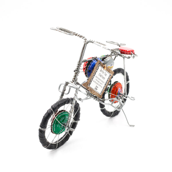 Wire Art / Bicycle -Green & Red-