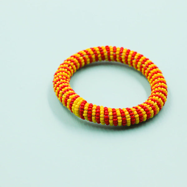 Masai Beads Red -Yellow & Red-