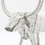 Colorful Beads Cow -White-