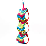Toilet paper holder -tile waves / green-