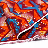 African print fabric -Come Age Blue & Orange-