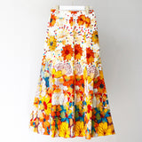 Random Tack Skirt -Flowers in full bloom-