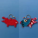 Kabakie holder -Red & blue-