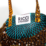 Eco Medium -Big Eye Turquoise Orange & Brown-