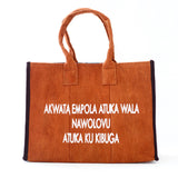Barkcloth Tote