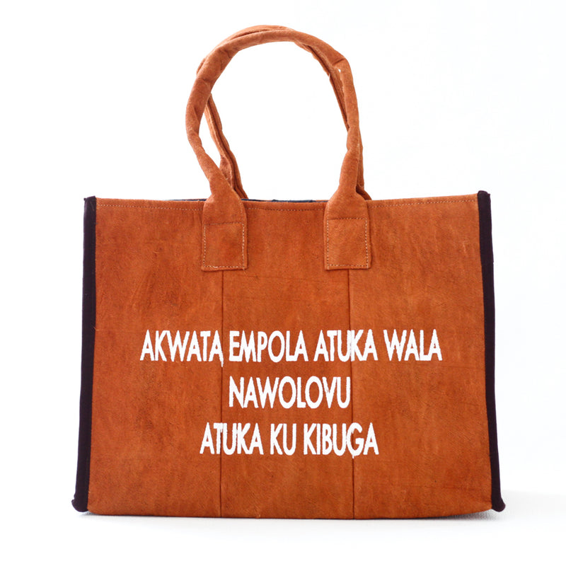 Barkcloth Tote