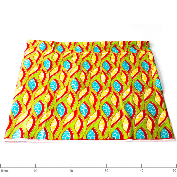 African print fabric -From grapes / light blue-