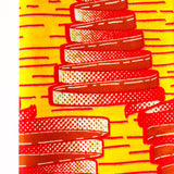 African print fabric -Tombus / Yellow--