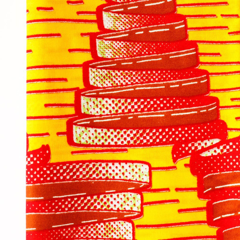 African print fabric -Tombus / Yellow--