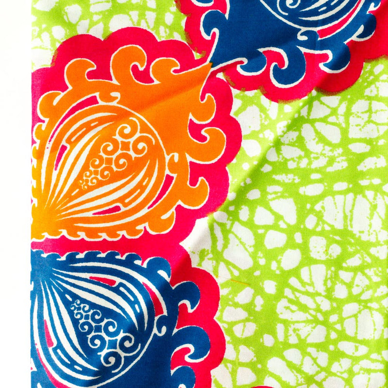 African print fabric -Coupled mirrors-