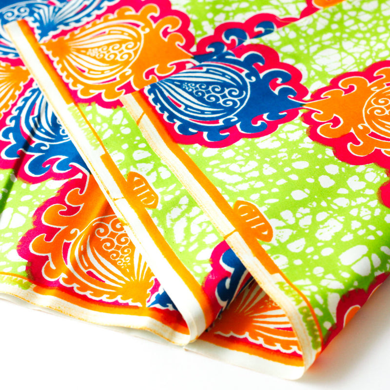 African print fabric -Coupled mirrors-