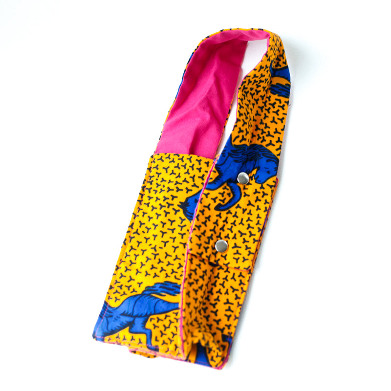 My Bottle Case -Horse Horse Blue & Yellow-