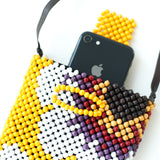 Paper Beads Smartphone Shoulder -Flower / Yellow--