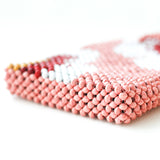Paper Beads Smartphone Shoulder -Flower / Pink-