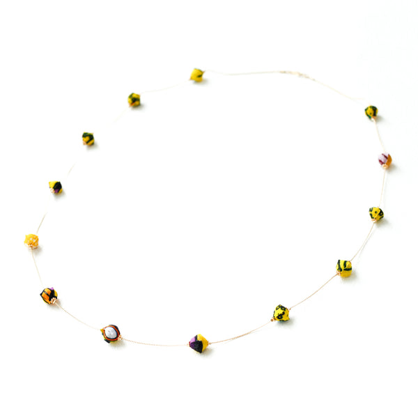 Star necklace -Yellow-