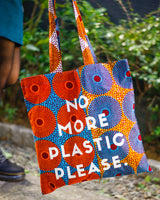 Message Eco "No More Plastic Please" --The planet-
