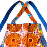 Apron -Eye Blue Orange White & White Blue Yellow-