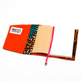 Book cover -Big Eye Turquoise Orange & Brown-