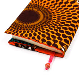Book cover -Big Eye Turquoise Orange & Brown-