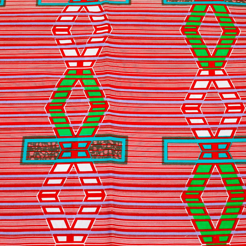 African print fabric -Digital pink-