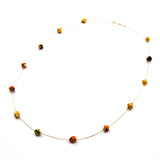 Star necklace -yellow & orange-