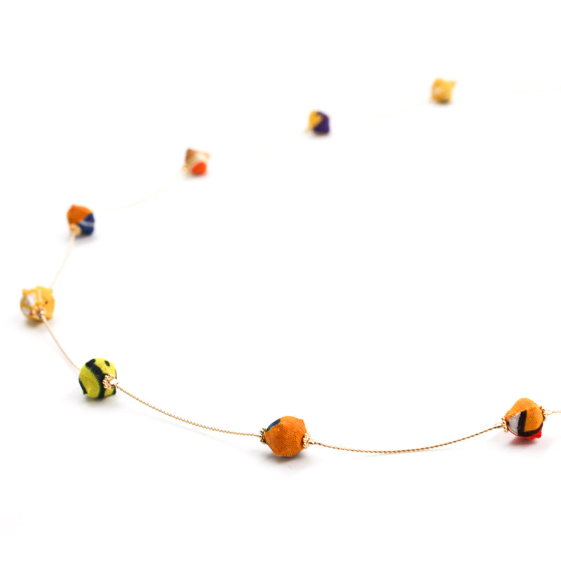 Star necklace -yellow & orange-