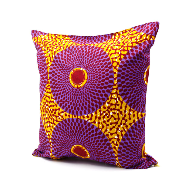 Cushion cover -Big Eye Purple & Orange-