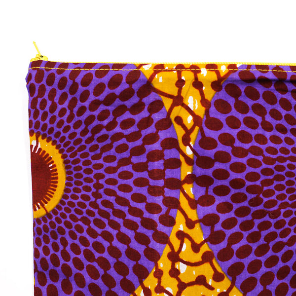 Cushion cover -Big Eye Purple & Orange-