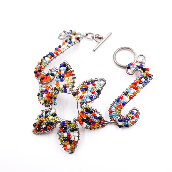 Masai Beads & Wire Breath Red -Flower-